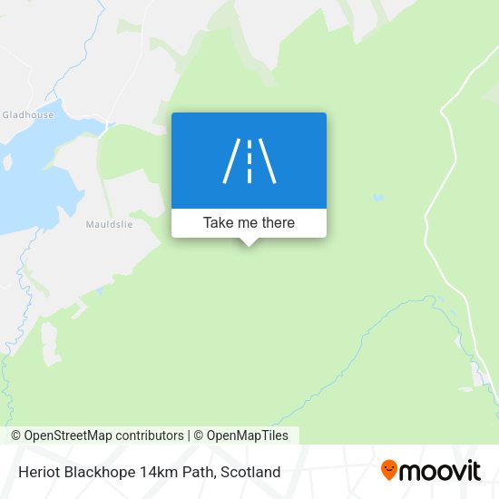 Heriot Blackhope 14km Path map