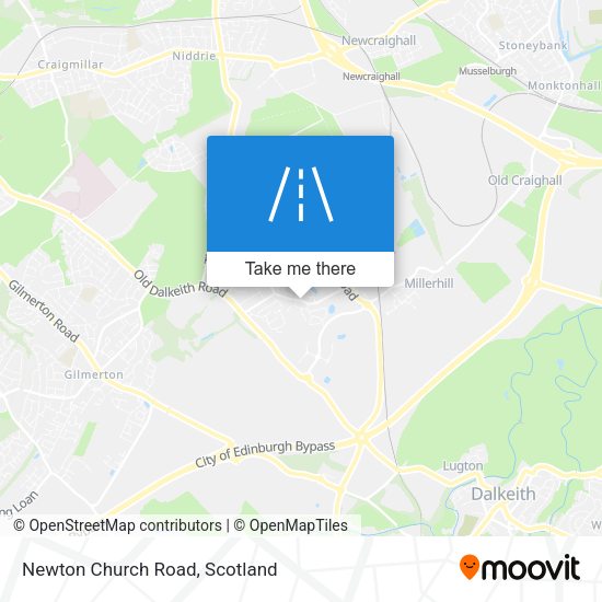 Newton Church Road map