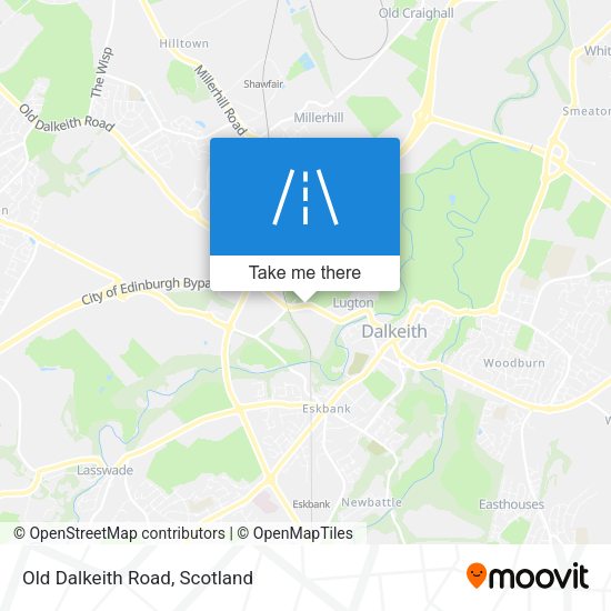 Old Dalkeith Road map