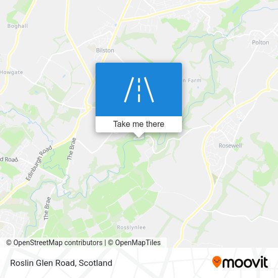Roslin Glen Road map