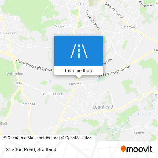 Straiton Road map