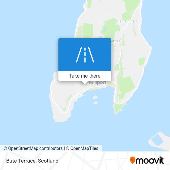 Bute Terrace map