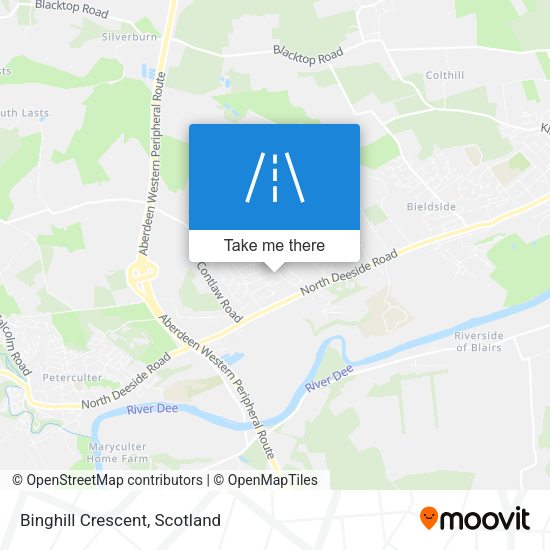 Binghill Crescent map