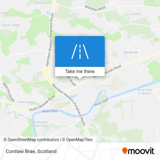 Contlaw Brae map
