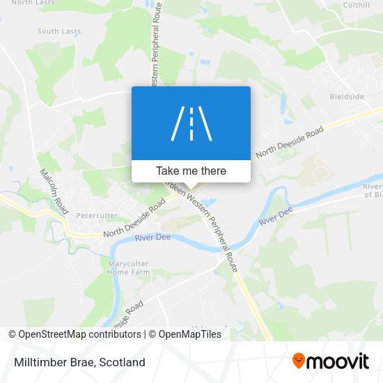 Milltimber Brae map