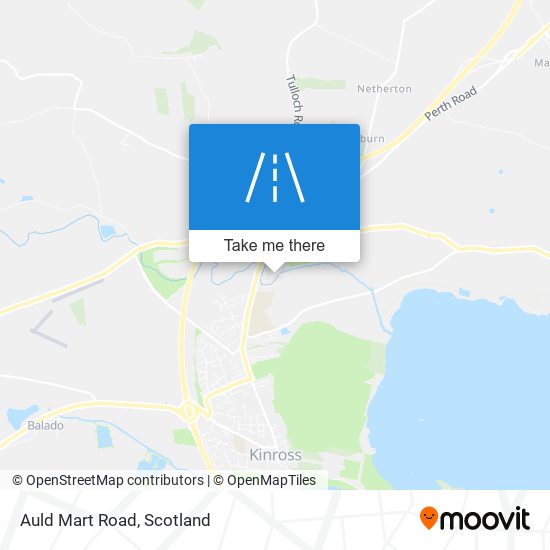Auld Mart Road map