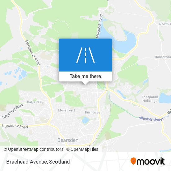 Braehead Avenue map