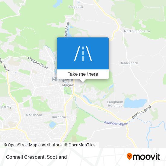 Connell Crescent map