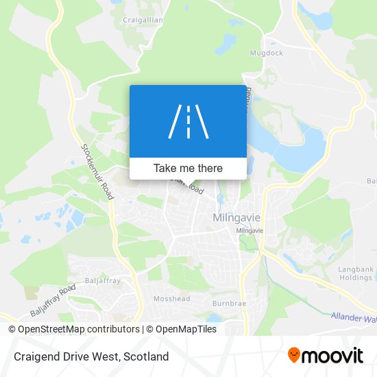 Craigend Drive West map