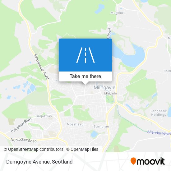 Dumgoyne Avenue map