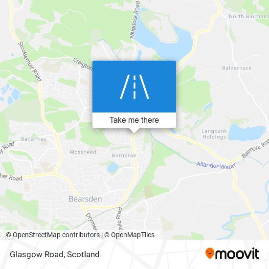 Glasgow Road map