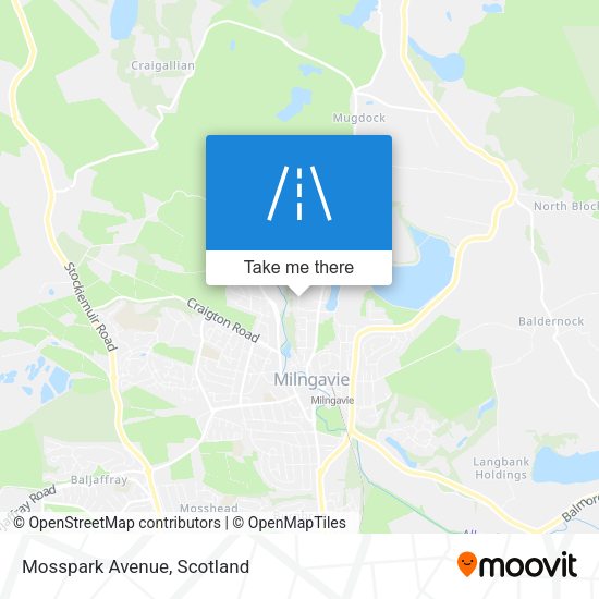 Mosspark Avenue map