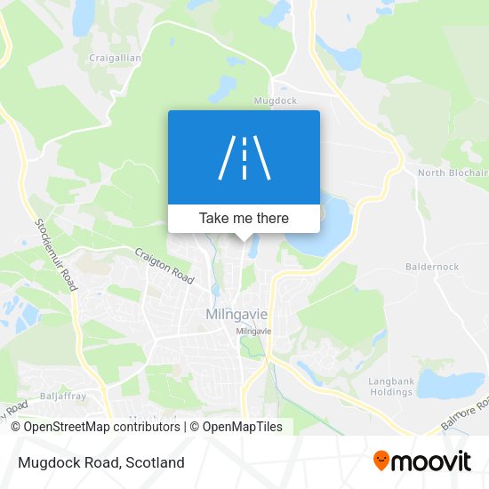 Mugdock Road map