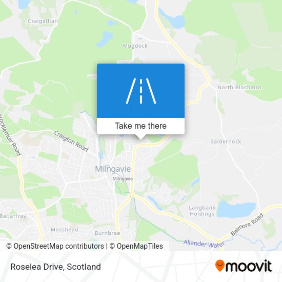 Roselea Drive map
