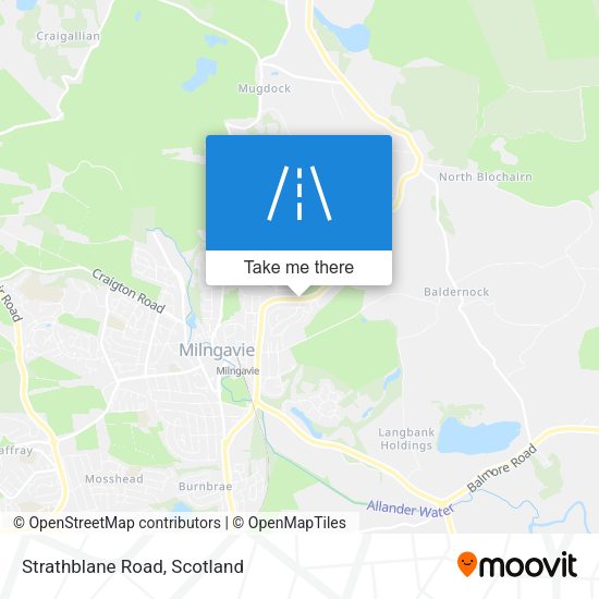 Strathblane Road map