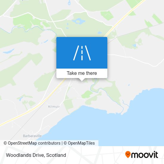 Woodlands Drive map