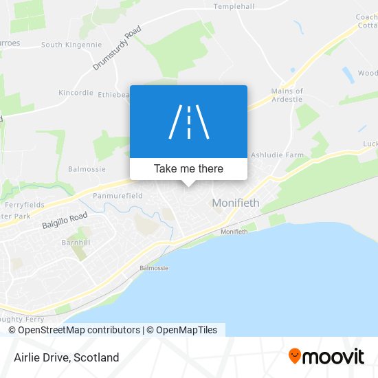 Airlie Drive map