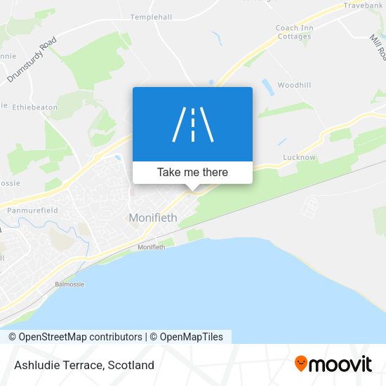 Ashludie Terrace map