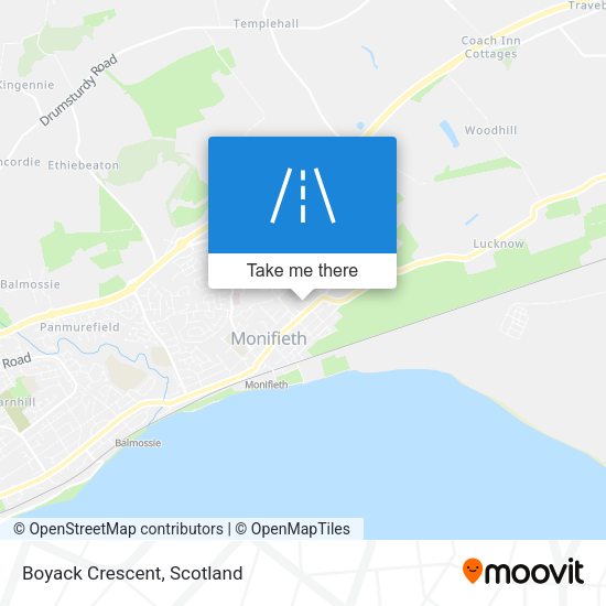 Boyack Crescent map