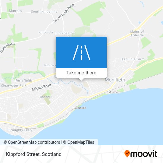 Kippford Street map