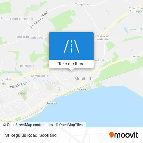 St Regulus Road map