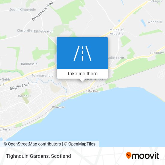 Tighnduin Gardens map