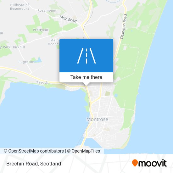 Brechin Road map