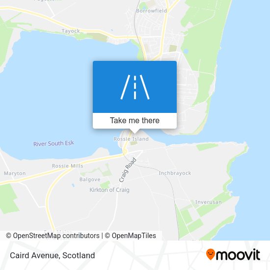 Caird Avenue map