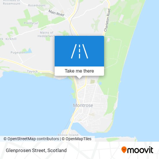 Glenprosen Street map