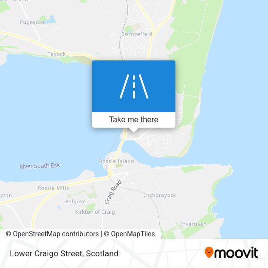 Lower Craigo Street map