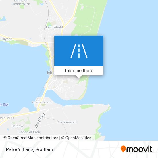 Paton's Lane map