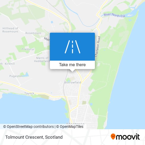 Tolmount Crescent map