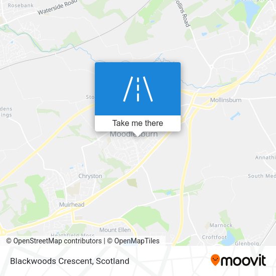 Blackwoods Crescent map