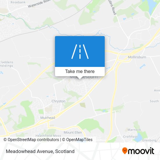 Meadowhead Avenue map