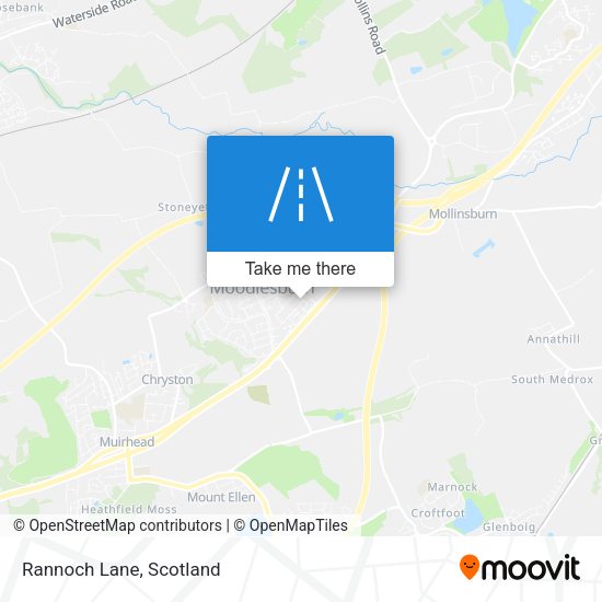 Rannoch Lane map