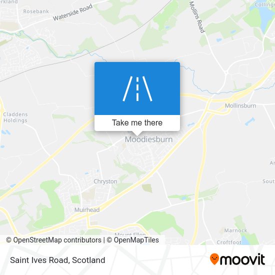 Saint Ives Road map