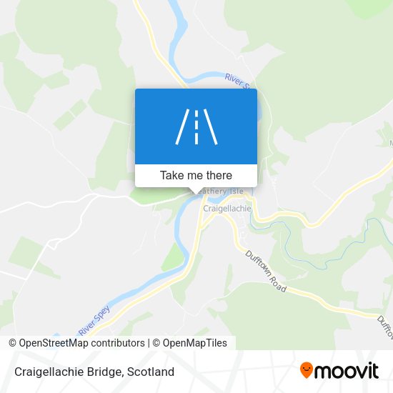 Craigellachie Bridge map