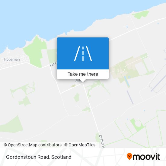 Gordonstoun Road map