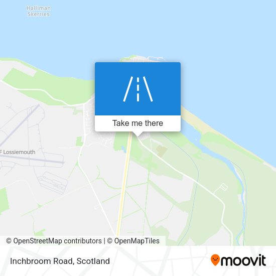 Inchbroom Road map