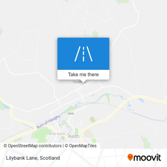 Lilybank Lane map