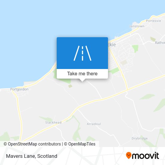 Mavers Lane map