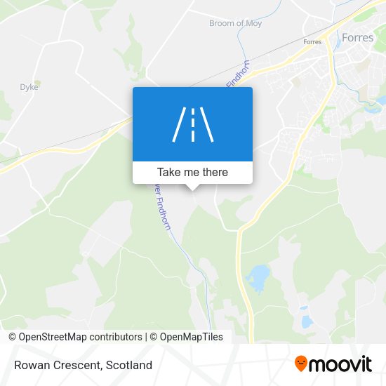 Rowan Crescent map