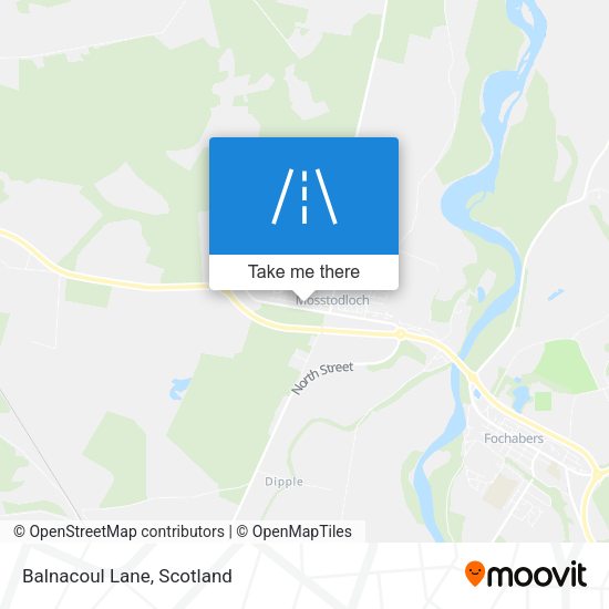 Balnacoul Lane map