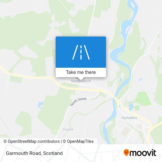 Garmouth Road map