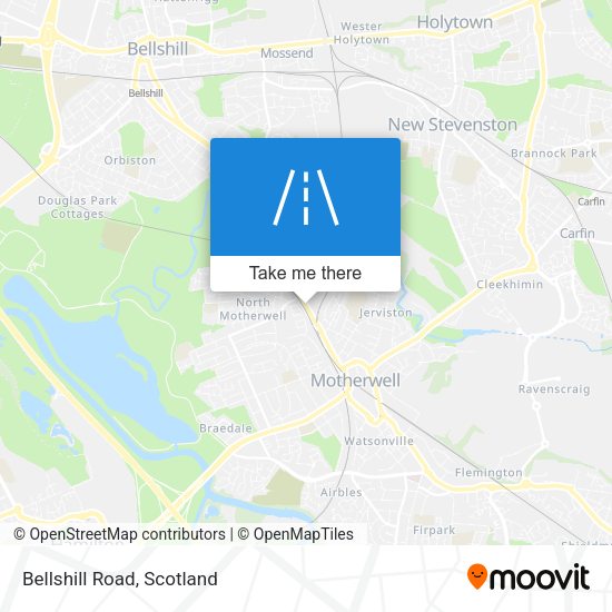 Bellshill Road map