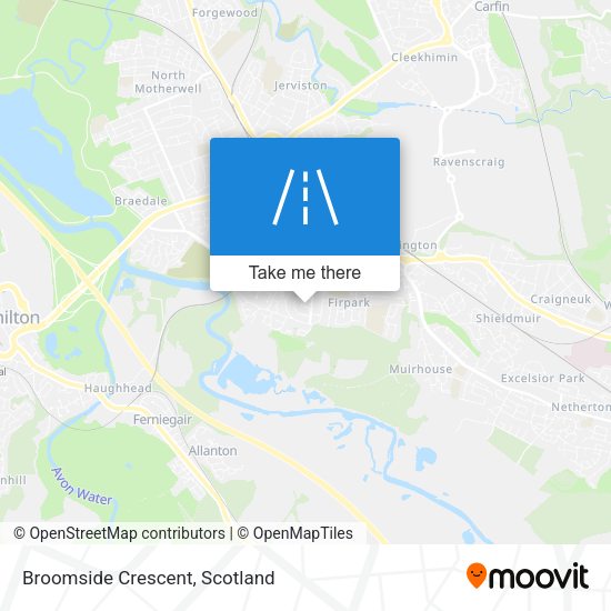 Broomside Crescent map