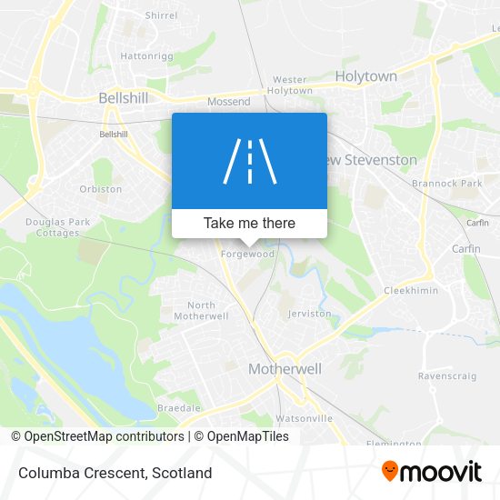 Columba Crescent map