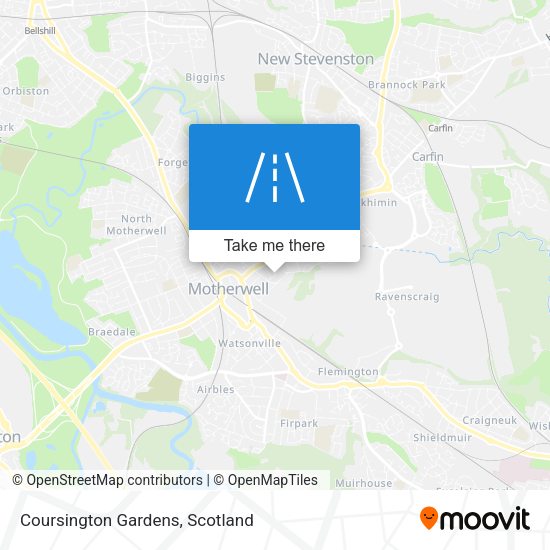 Coursington Gardens map