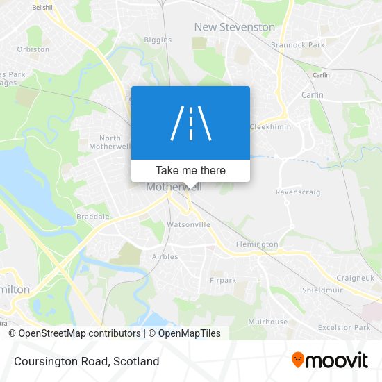 Coursington Road map