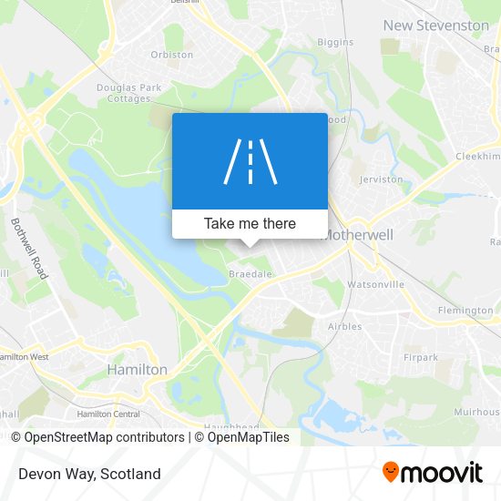 Devon Way map